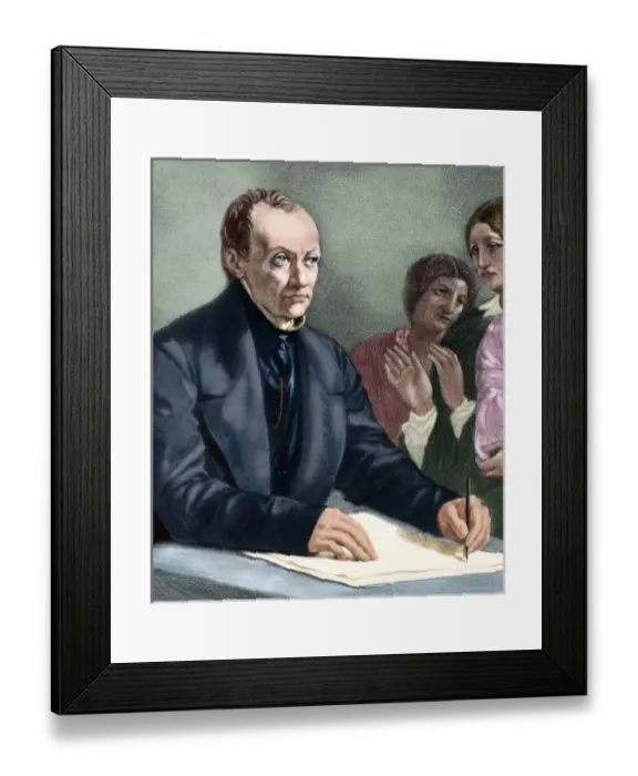 Framed Print : COMTE, Auguste (Montpellier, 1798-Pars, 1857). French philosopher and sociologist Framed Print : COMTE, Auguste (Montpellier, 1798-Pars, 1857). French philosopher and sociologist