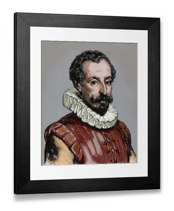 Framed Print : CERVANTES, Miguel de (1547-1616). Spanish novelist, poet, and playwright Framed Print : CERVANTES, Miguel de (1547-1616). Spanish novelist, poet, and playwright