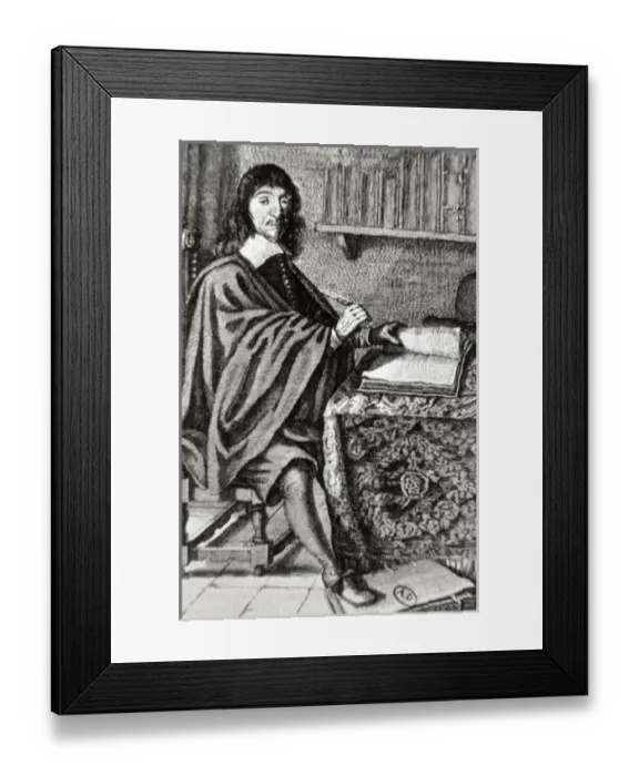 Framed Print : Descartes, Rene (La Haye, Touraine, France, 1596-Stockholm, 1650). French philosopher Framed Print : Descartes, Rene (La Haye, Touraine, France, 1596-Stockholm, 1650). French philosopher
