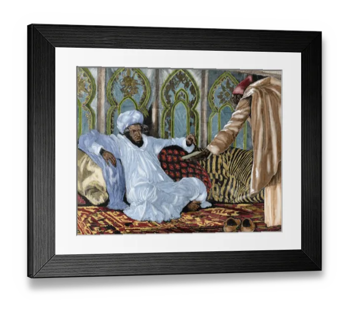 Framed Print : Hassan I (1836-1894). Sultan of Morocco between 1873 and 1894, member of the Alaouite dynasty Framed Print : Hassan I (1836-1894). Sultan of Morocco between 1873 and 1894, member of the Alaouite dynasty