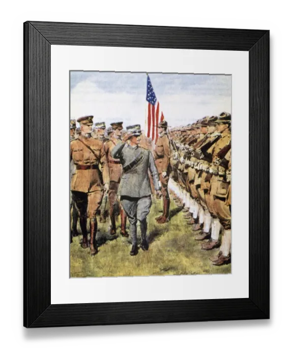 Framed Print : World War I (1914-1918). The United States entered the conflict by declaring war Framed Print : World War I (1914-1918). The United States entered the conflict by declaring war