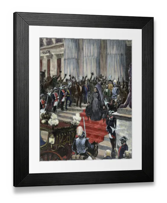 Framed Print : History of Spain. Nineteenth century. Regency of Maria Cristina of Habsburg-Lorraine (1885-1902) Framed Print : History of Spain. Nineteenth century. Regency of Maria Cristina of Habsburg-Lorraine (1885-1902)