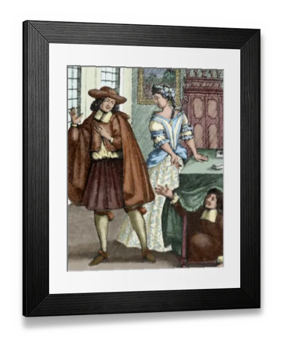 Framed Print : Jean Baptiste Poquelin, called Moliere (1622-1673)