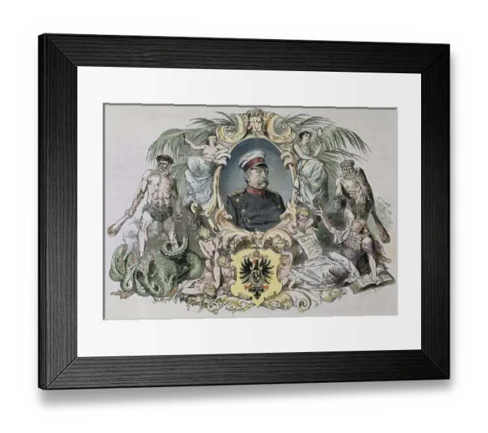 Framed Print : BISMARCK, Otto-Leopold, Prince of (Schonhauser, 1815-Friedrichsruhe, 1898). German statesman