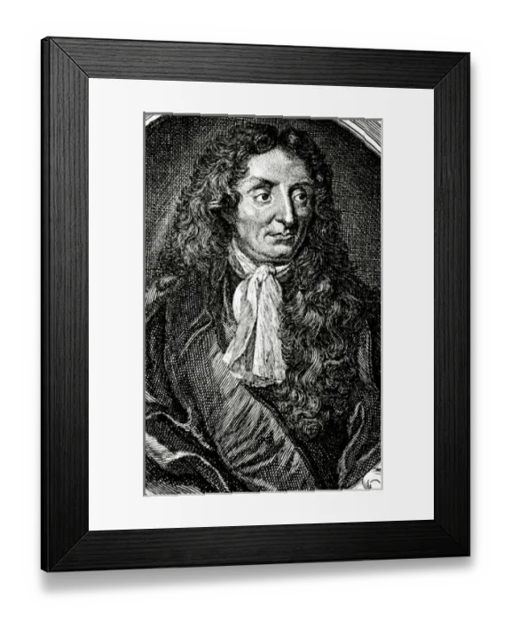 Framed Print : LA FONTAINE, Jean de (Chteau-Thierry, 1621-Pars, 1695). French fabulist and poet Framed Print : LA FONTAINE, Jean de (Chteau-Thierry, 1621-Pars, 1695). French fabulist and poet