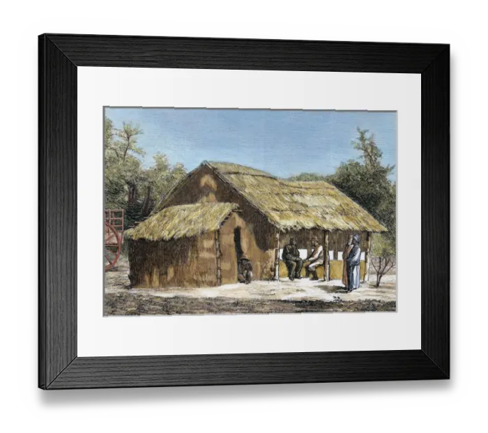 Framed Print : Dr. David Livingstones (1813-1873) hut. Scottish explorer in the region of Ujiji Framed Print : Dr. David Livingstones (1813-1873) hut. Scottish explorer in the region of Ujiji