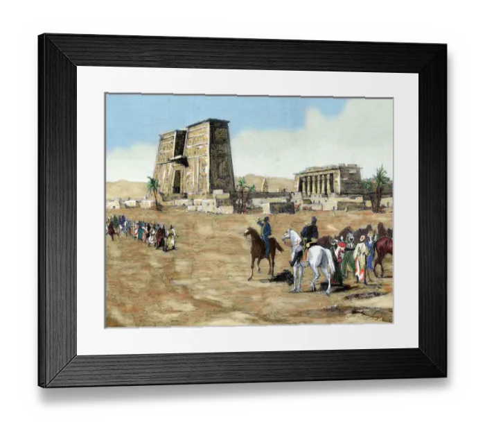 Framed Print : War in Egypt. The emissaries of Arabi Pasha recruiting soldiers among the tribes