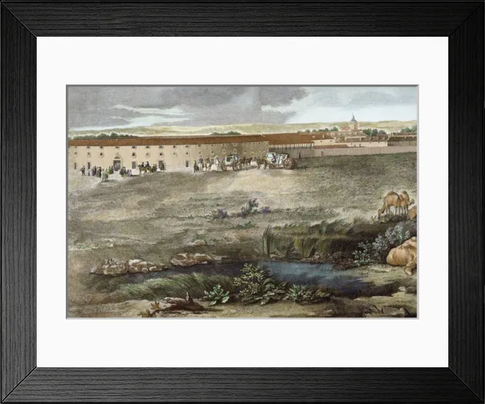 Framed Print : Royal Palace of Aranjuez. Spanish Royal Site seen from the Arca del Agua. Detail Framed Print : Royal Palace of Aranjuez. Spanish Royal Site seen from the Arca del Agua. Detail