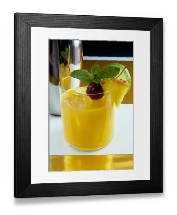 Framed Print : Planters Punch Cocktail Framed Print : Planters Punch Cocktail