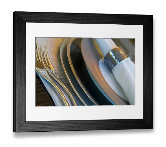 Framed Print : Prepared table Framed Print : Prepared table