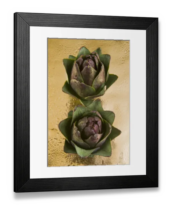 Framed Print : Two Artichokes