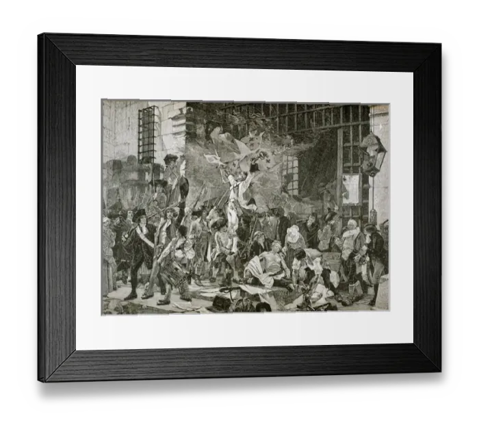 Framed Print : French Revolution. The Storming of the Bastille in Paris occurred on 14 July, 1789 Framed Print : French Revolution. The Storming of the Bastille in Paris occurred on 14 July, 1789