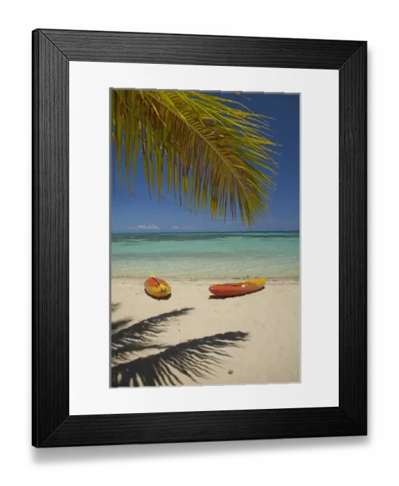 Framed Print : Kayaks on the beach, Plantation Island Resort, Malolo Lailai Island, Mamanuca Islands Framed Print : Kayaks on the beach, Plantation Island Resort, Malolo Lailai Island, Mamanuca Islands