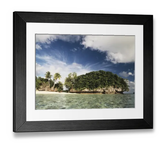 Framed Print : Palau, Micronesia, View of Honeymoon Island