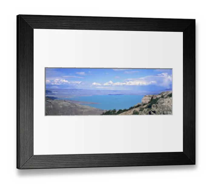 Framed Print : Lago Lago San Martin, Patagonia, Argentina, towards the patagonian steppe... America