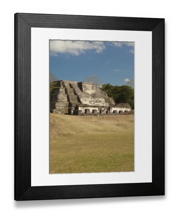 Framed Print : Located 30 miles from Belize City, Altun Ha is a Mayan site that dates back to 200 BC