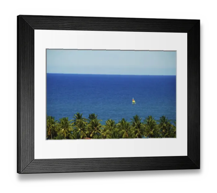 Framed Print : Brazil, Bahia, Porto Seguro, Arraial d Ajuda, sailing boat in the ocean Framed Print : Brazil, Bahia, Porto Seguro, Arraial d Ajuda, sailing boat in the ocean
