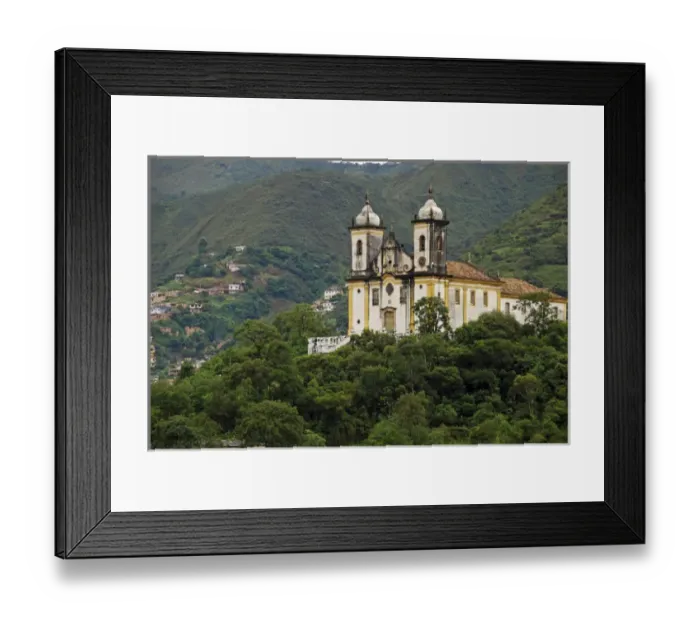 Framed Print : Brazil, Minas Gerais, Ouro Preto, Igreja Sao Francisco de Paula, old colonial church Framed Print : Brazil, Minas Gerais, Ouro Preto, Igreja Sao Francisco de Paula, old colonial church