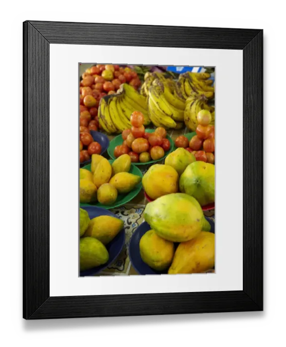 Framed Print : Pawpaw / Papaya, tomatoes and bananas, Sigatoka Produce Market, Sigatoka, Coral Coast Framed Print : Pawpaw / Papaya, tomatoes and bananas, Sigatoka Produce Market, Sigatoka, Coral Coast