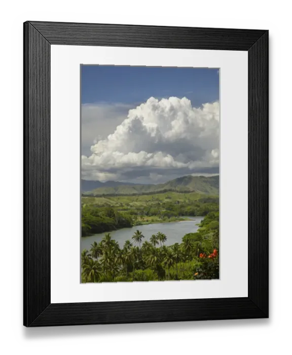 Framed Print : Sigatoka River, Lower Sigatoka Valley, Coral Coast, Viti Levu, Fiji, South Pacific Framed Print : Sigatoka River, Lower Sigatoka Valley, Coral Coast, Viti Levu, Fiji, South Pacific