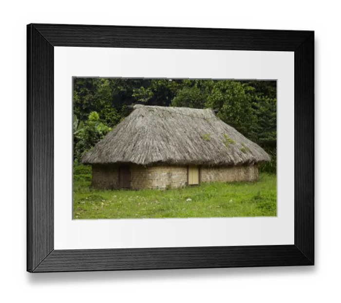 Framed Print : Traditional Fijian house with thatched roof, Coral Coast, Viti Levu, Fiji, South Pacific Framed Print : Traditional Fijian house with thatched roof, Coral Coast, Viti Levu, Fiji, South Pacific