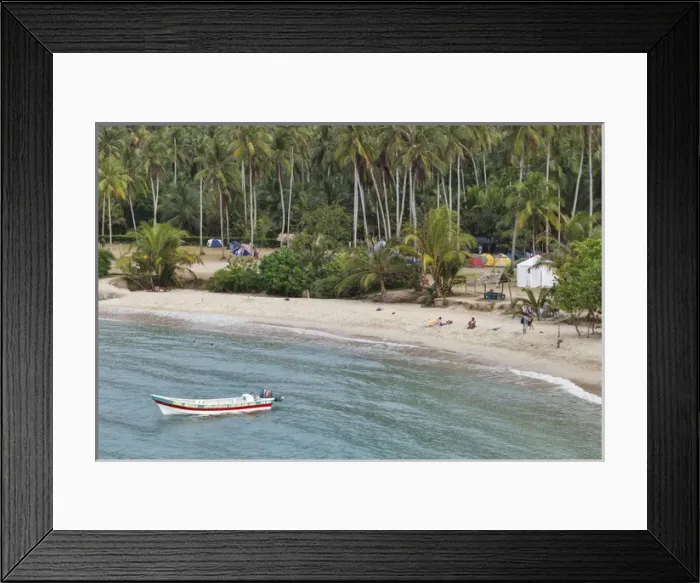 Framed Print : Colombia, Tayrona National Park, Cabo San Juan de la Gua