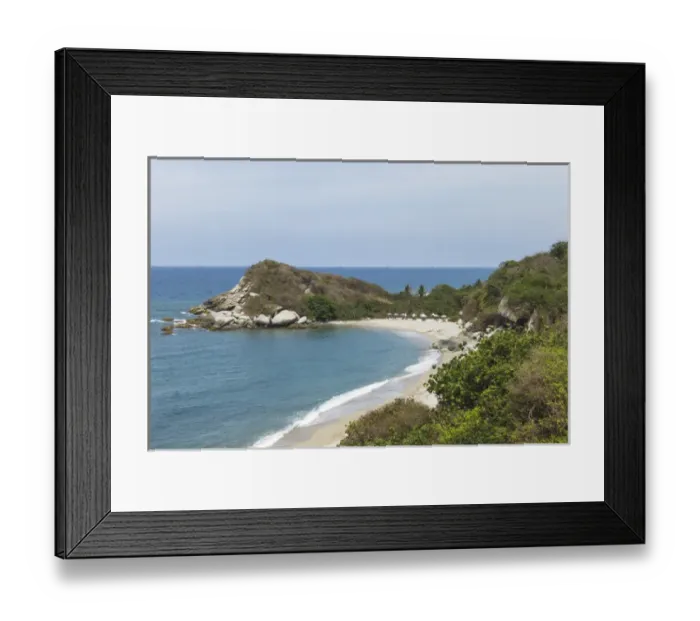 Framed Print : Colombia, Tayrona National Park. Isolated beach Framed Print : Colombia, Tayrona National Park. Isolated beach