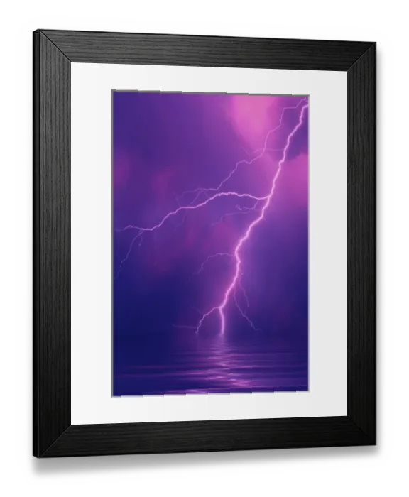 Framed Print : Lightning bolts over water. (digital composite) Credit as: Steve Satushek / Jaynes Framed Print : Lightning bolts over water. (digital composite) Credit as: Steve Satushek / Jaynes