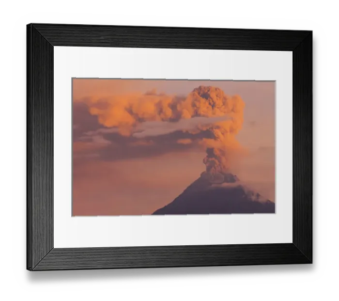 Framed Print : Tungurahua Active Volcano (5016m) Clouds of ash have been erupting for several years Framed Print : Tungurahua Active Volcano (5016m) Clouds of ash have been erupting for several years
