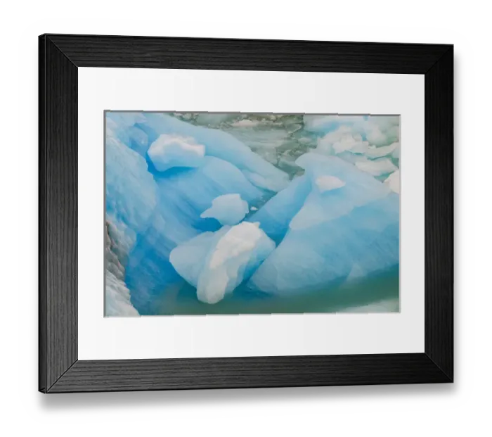 Framed Print : Blue Ice, Perito Moreno Glacier, Los Glaciares National Park, in southwest Santa Cruz Province