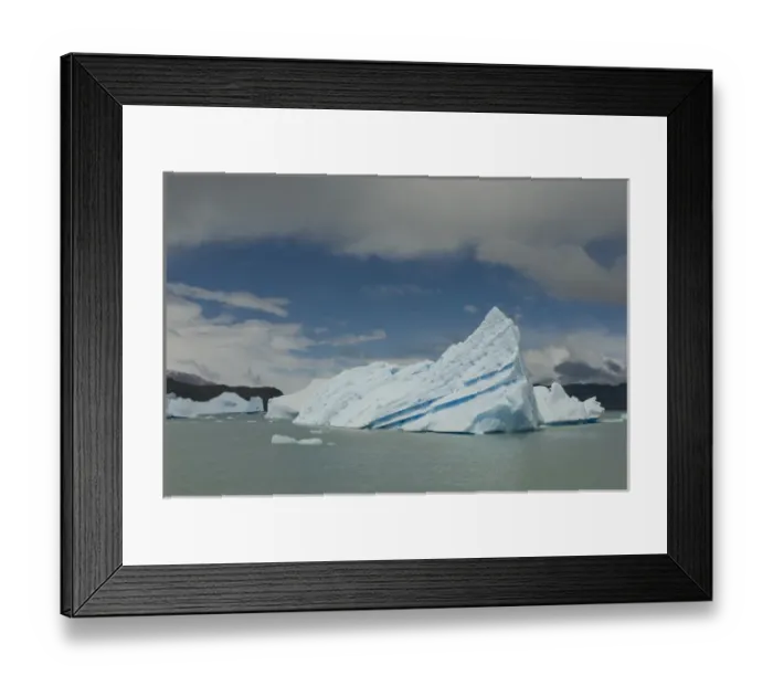 Framed Print : Blue Icebergs seen on Lago, Los Glaciares National Park, Punta Bandera, Port, El Calafate Framed Print : Blue Icebergs seen on Lago, Los Glaciares National Park, Punta Bandera, Port, El Calafate