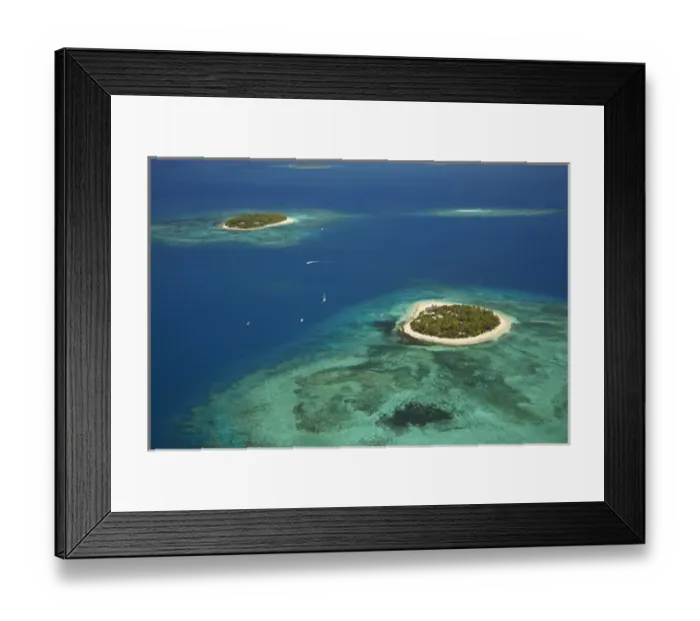Framed Print : Beachcomber Island Resort and Treasure Island Resort (in distance), Mamanuca Islands Framed Print : Beachcomber Island Resort and Treasure Island Resort (in distance), Mamanuca Islands