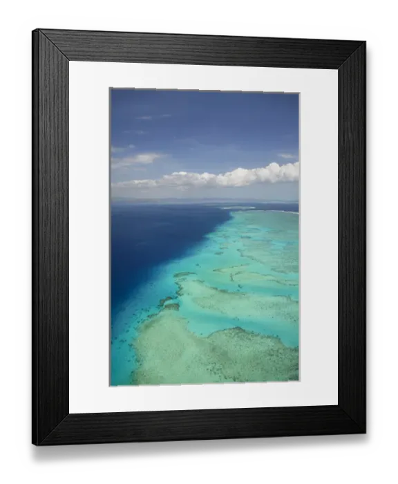 Framed Print : Malolo Barrier Reef off Malolo Island, Mamanuca Islands, Fiji, South Pacific - aerial Framed Print : Malolo Barrier Reef off Malolo Island, Mamanuca Islands, Fiji, South Pacific - aerial