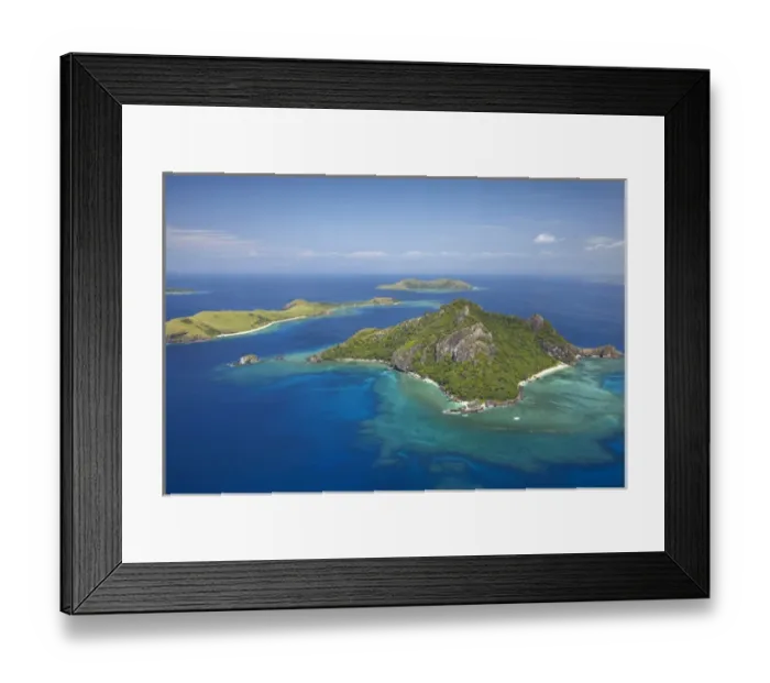 Framed Print : Monu Island, Mamanuca Islands, Fiji, South Pacific - aerial Framed Print : Monu Island, Mamanuca Islands, Fiji, South Pacific - aerial