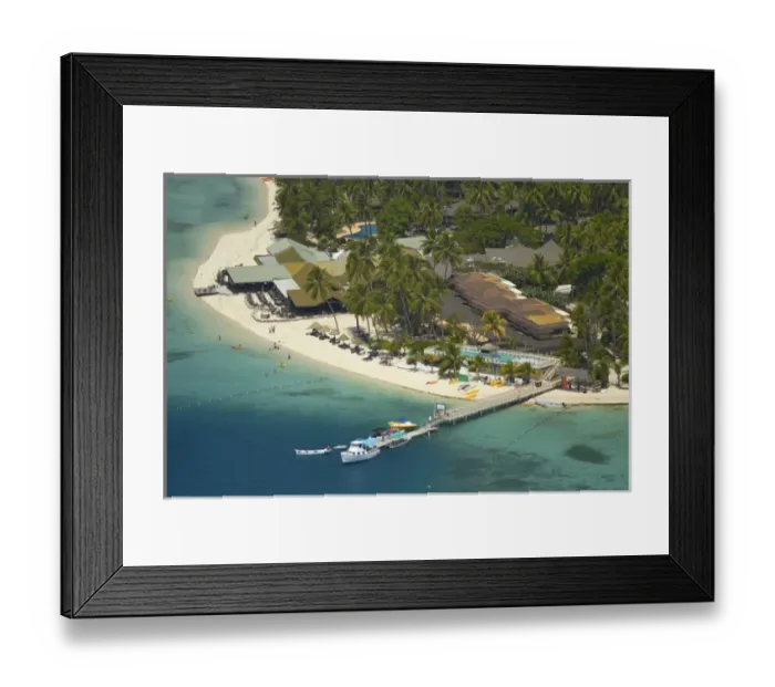 Framed Print : Plantation Island Resort, Malolo Lailai Island, Mamanuca Islands, Fiji, South Pacific