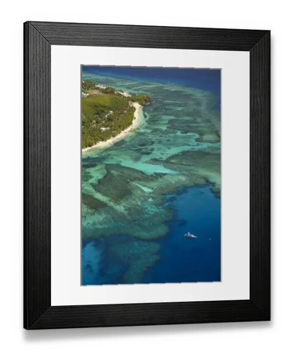 Framed Print : Tokoriki Island, Mamanuca Islands, Fiji, South Pacific - aerial Framed Print : Tokoriki Island, Mamanuca Islands, Fiji, South Pacific - aerial