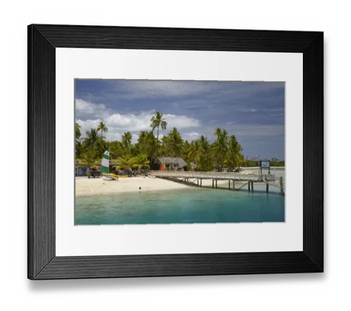 Framed Print : Plantation Island Resort, Malolo Lailai Island, Mamanuca Islands, Fiji, South Pacific