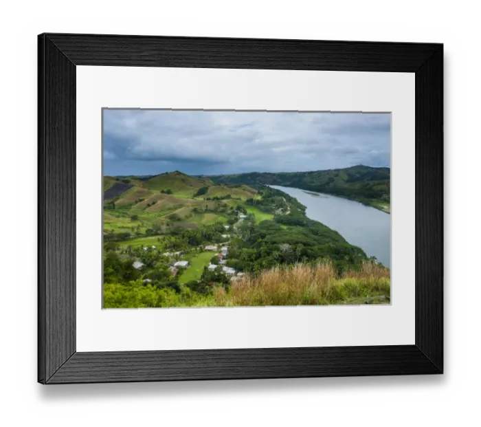 Framed Print : Tavuni Hill Fort overlooking the Sigatoga river, Viti Levu, Fiji, South Pacific Framed Print : Tavuni Hill Fort overlooking the Sigatoga river, Viti Levu, Fiji, South Pacific