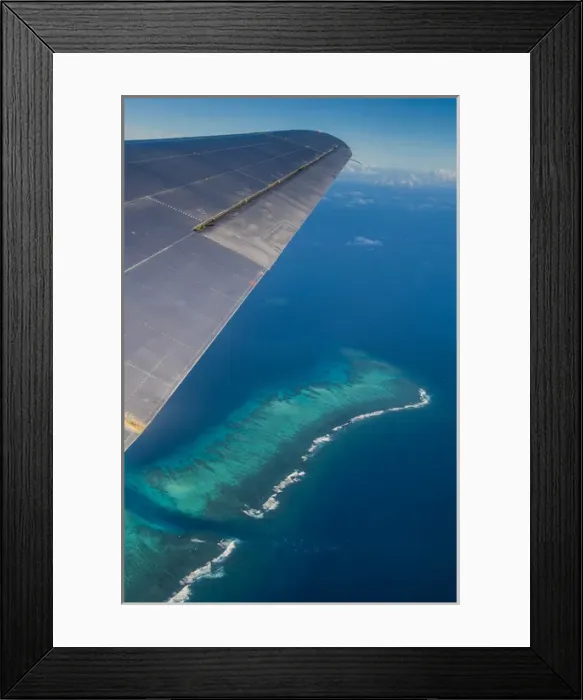 Framed Print : Aerial photo of Tonga, South Pacific Framed Print : Aerial photo of Tonga, South Pacific
