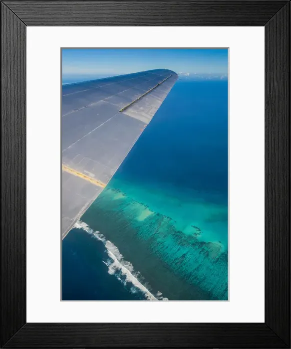 Framed Print : Aerial photo of Tonga, South Pacific Framed Print : Aerial photo of Tonga, South Pacific