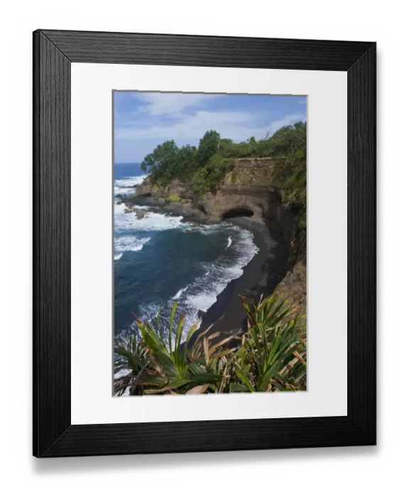 Framed Print : Overlook over shark bay below Volcano Yasur, Island of Tanna, Vanuatu, South Pacific Framed Print : Overlook over shark bay below Volcano Yasur, Island of Tanna, Vanuatu, South Pacific