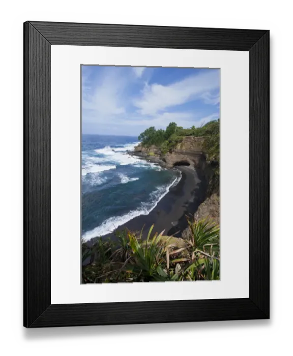 Framed Print : Overlook over shark bay below Volcano Yasur, Island of Tanna, Vanuatu, South Pacific Framed Print : Overlook over shark bay below Volcano Yasur, Island of Tanna, Vanuatu, South Pacific
