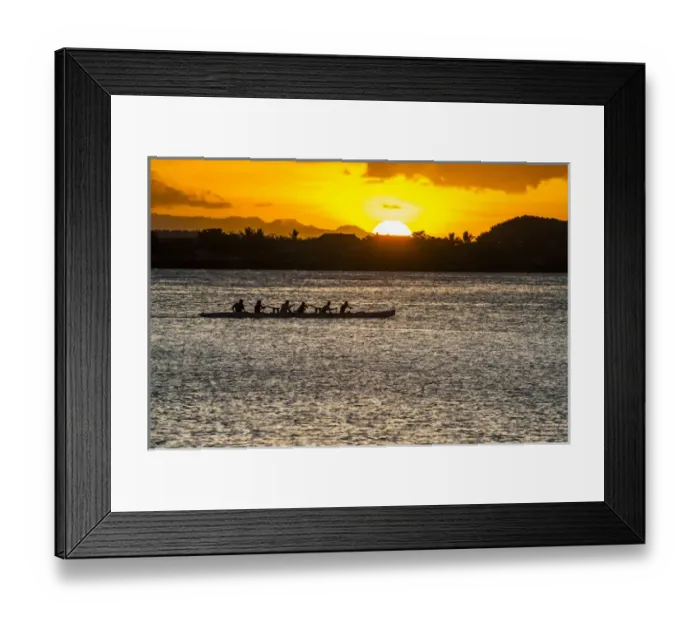 Framed Print : Evening rowing in the bay of Apia, Upolo, Samoa, South Pacific Framed Print : Evening rowing in the bay of Apia, Upolo, Samoa, South Pacific