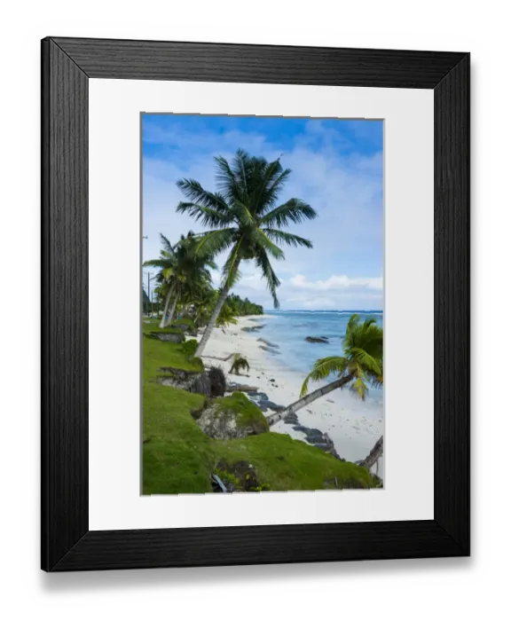 Framed Print : Ofu Island, ManuA'a island group, American Samoa, South Pacific