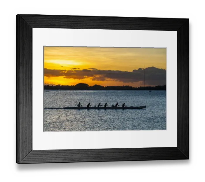 Framed Print : Evening rowing in the bay of Apia, Upolo, Samoa, South Pacific Framed Print : Evening rowing in the bay of Apia, Upolo, Samoa, South Pacific