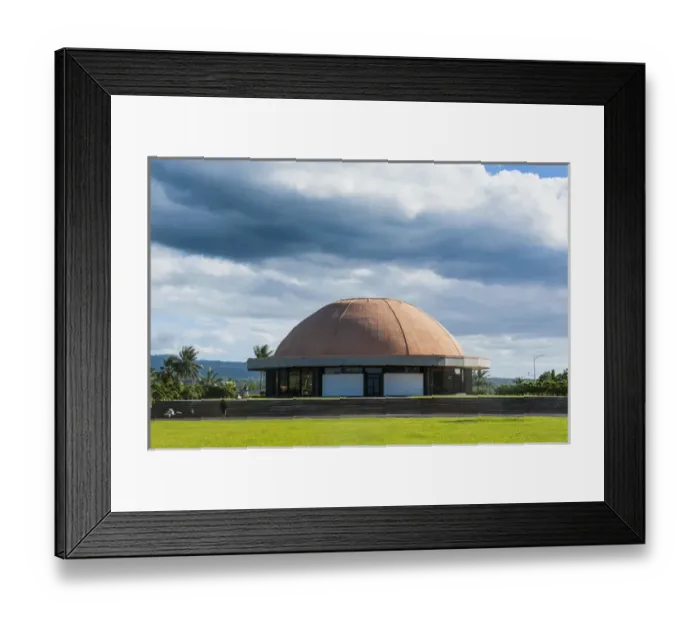 Framed Print : Fale Fono, the parliament house of Apia, Upolo, Samoa, South Pacific
