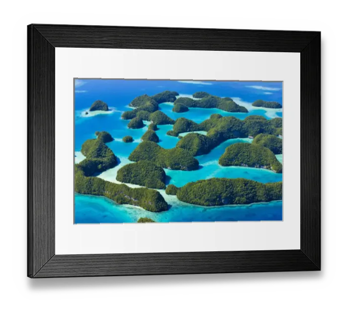 Framed Print : Rock Islands, Palau Framed Print : Rock Islands, Palau