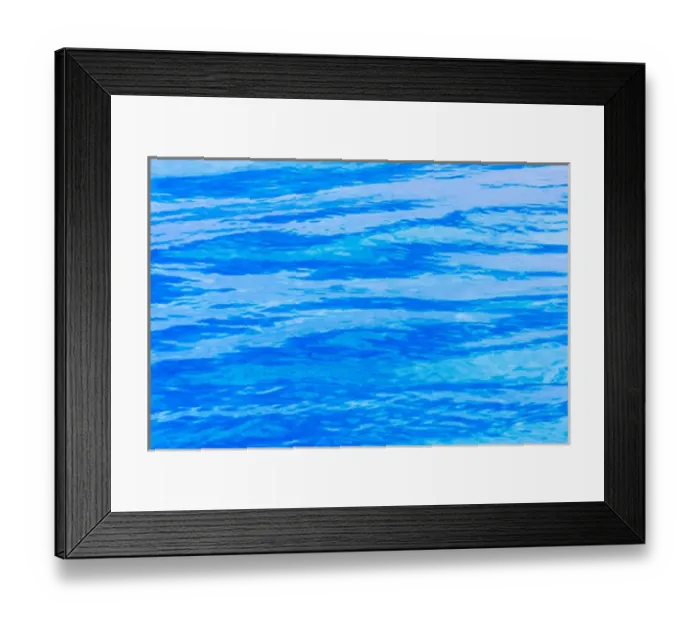 Framed Print : Ripples pattern in the ocean, Palau Framed Print : Ripples pattern in the ocean, Palau