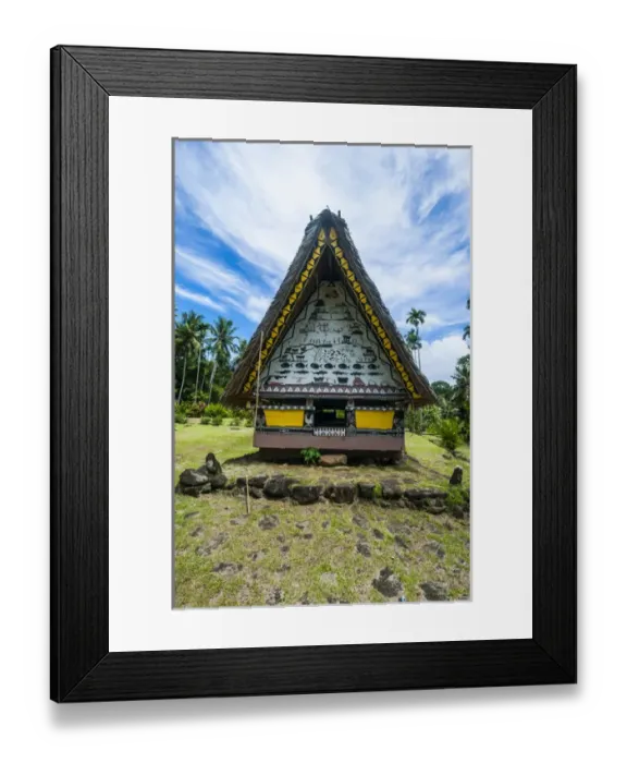 Framed Print : Oldest Bai of Palau, an house for the village chiefs, Island of Babeldoab, Palau Framed Print : Oldest Bai of Palau, an house for the village chiefs, Island of Babeldoab, Palau