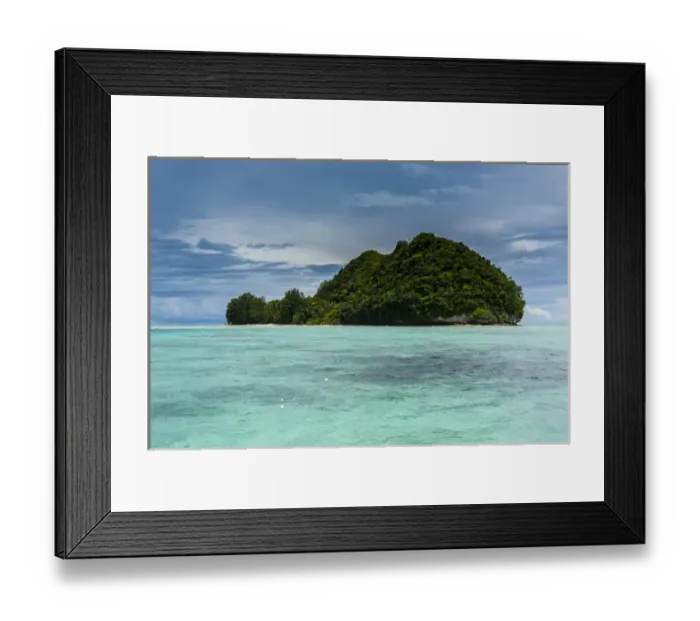Framed Print : Little island in the Rock islands, Palau, Central Pacific
